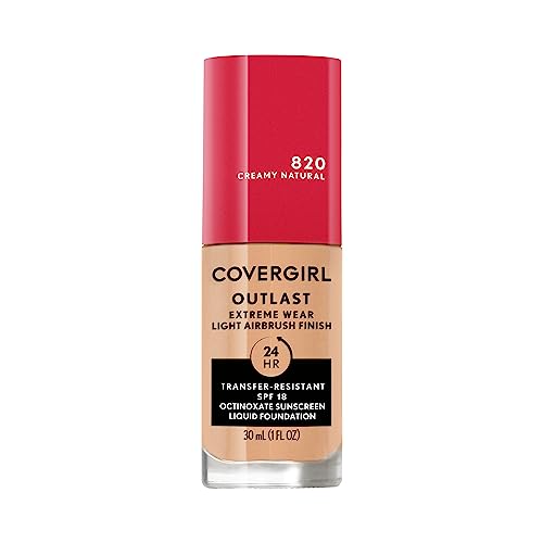 Covergirl Outlast Extreme Wear Foundation - Full Coverage, SPF 18, Cruelty-Free - 1 Fl. Oz.