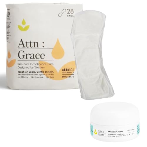 Attn: Grace Adult Hygienic Wipes - Moderate Absorbency, Skin-Friendly Barrier Cream - 28 Pack