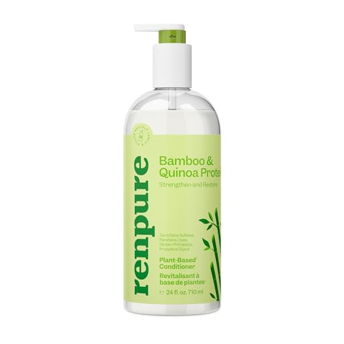 Renpure Bamboo & Quinoa Conditioner - Restores Hydration & Strength, Plant-Based - 24 Fl Oz