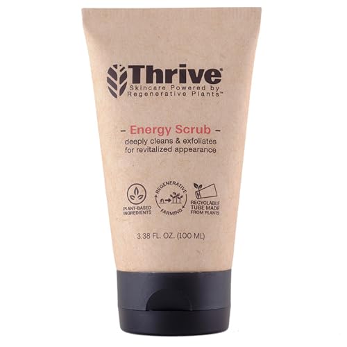 Thrive Natural Care Face Scrub - Deep Cleansing, Boosts Texture, Vegan & Cruelty-Free - 4oz