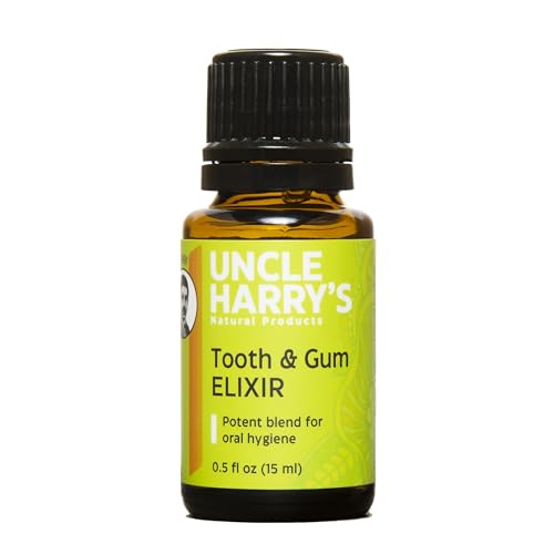 Uncle Harry's Mouthwash - Freshens Breath, Revitalizes Gums, Alcohol-Free - 0.5 oz