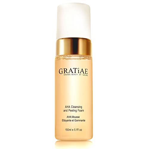 Gratiae AHA Cleansing Foam - Gentle Hydration for Sensitive, Acne-Prone Skin - 5.1 Fl Oz