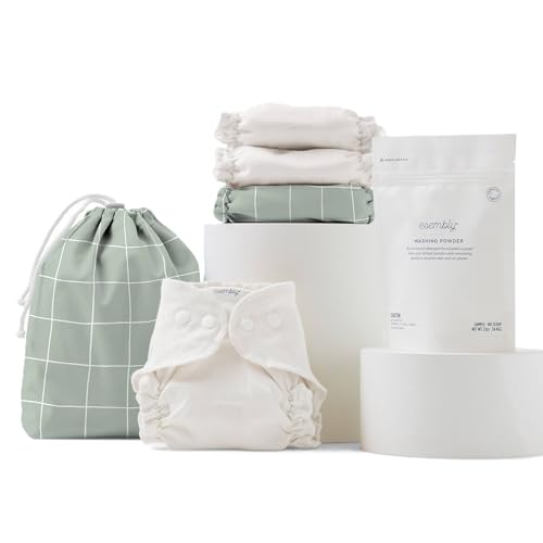 Esembly Cloth Diaper Try-It Kit - Organic & Reusable, Easy Care for Busy Parents - Size 1