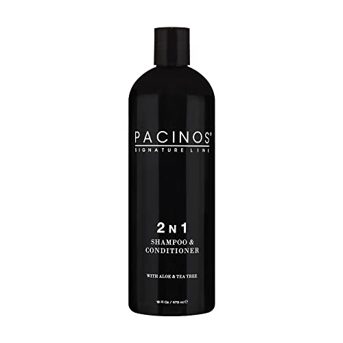 Pacinos 2-in-1 Shampoo & Conditioner - Moisturizing Aloe Vera & Tea Tree Extract - 16 fl. oz.