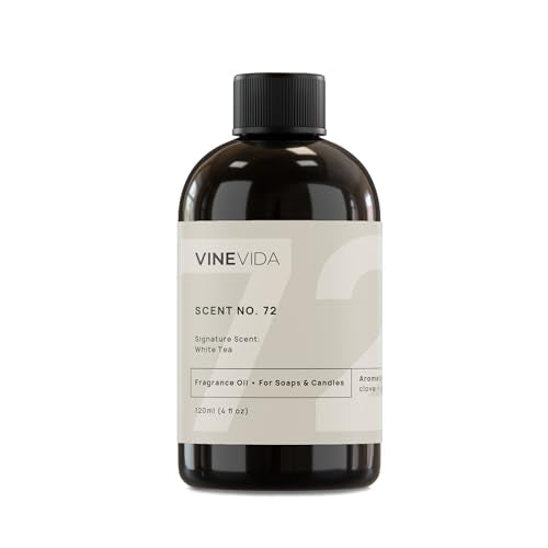 VINEVIDA White Tea Fragrance Oil - Natural Scents for Candles & Soaps, Vegan - 4oz