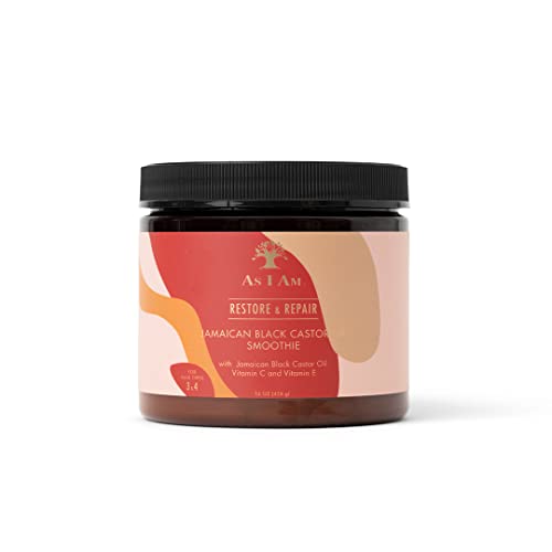 As I Am Jamaican Black Castor Oil Smoothie - Strong Hold, Reduces Breakage & Tangles - 16oz