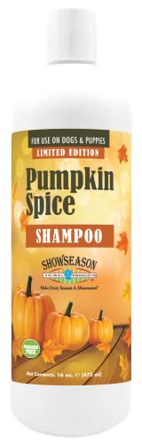 Pumpkin Spice Pet Shampoo for Dogs - Gentle Cleansing, Cruelty-Free, Non-Toxic - 16oz