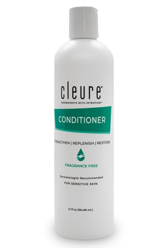 Cleure Hydrating Conditioner - Hypoallergenic, SLS & Paraben-Free, Unscented - 12 Fl Oz