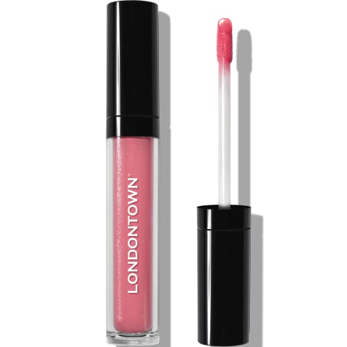 LONDONTOWN Plush Shine Lip Gloss - Deep Hydration, Nourishing Oils, Milky Pink Tint - 0.15oz