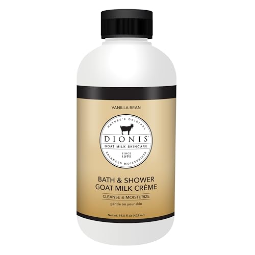 Dionis Goat Milk Body Wash - Hydrating Skin Moisturizer, Vanilla Bean Scent - 14.5oz