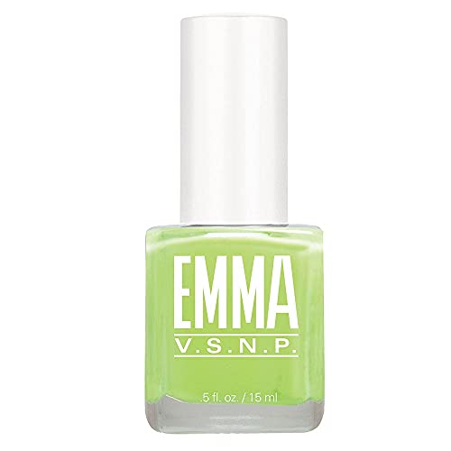 EMMA Beauty Active Nail Polish - Long-Lasting Color, 12+ Free, Vegan, Sour Apple Passion - 0.5oz