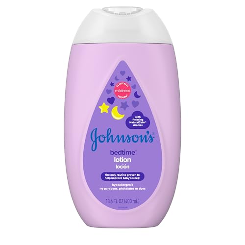 Johnson's Bedtime Baby Lotion - Soothes & Nourishes with Coconut Oil, Hypoallergenic - 13.6 fl. oz