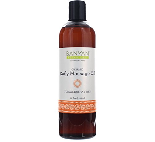 Banyan Botanicals Body Oil - Nourishes & Calms, Organic Ingredients - 12oz for All Skin Types