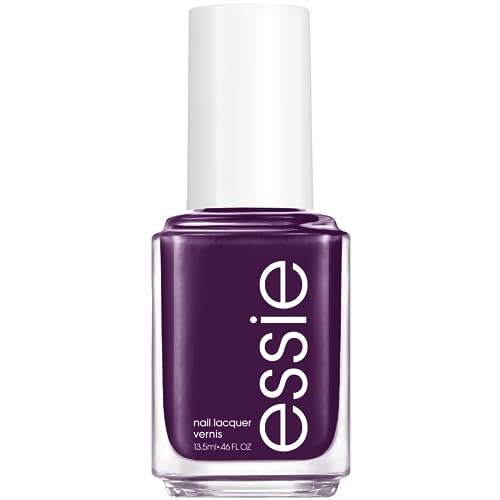 essie Nail Polish - Vegan Dark Plum with Glossy Shine, Professional Application - 0.46 fl oz