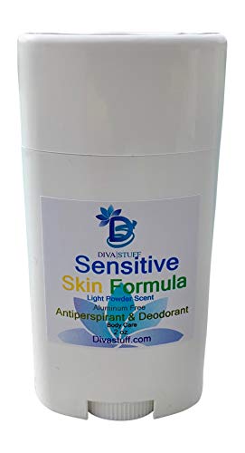 Diva Stuff Sensitive Skin Deodorant - Aluminum Free, Aloe Soothing, Baby Powder Scent - 3oz