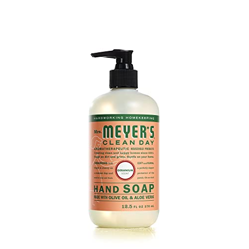 Mrs. Meyer's Clean Day Hand Soap - Geranium Scent, Made with Essential Oils - 12.5 fl. oz