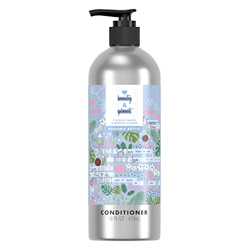 Love Beauty and Planet Conditioner - Thickening, Vegan, Refillable Aluminum Bottle - 16.5 fl oz