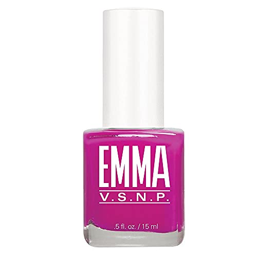 EMMA Beauty Active Nail Polish - Long Lasting Color, 12+ Free, Vegan, Berry Cherry Bliss - 0.5oz