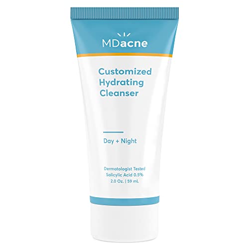 MDacne Hydrating Facial Cleanser - Acne Treatment with Salicylic Acid, Soothes Redness - 2oz