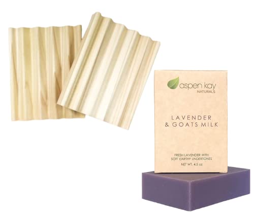 Lavender & Goats Milk Soap Set - Organic Ingredients, Gentle for All Skin Types - 2 Pack