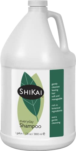 ShiKai Gentle Cleansing Shampoo - Mild Formula with Aloe Vera for Soft, Shiny Hair - 1 Gallon