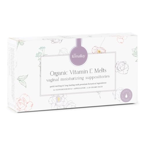 Femallay Vaginal Moisturizer - Deep Hydration, 100% Natural, 14 Suppositories + Applicator