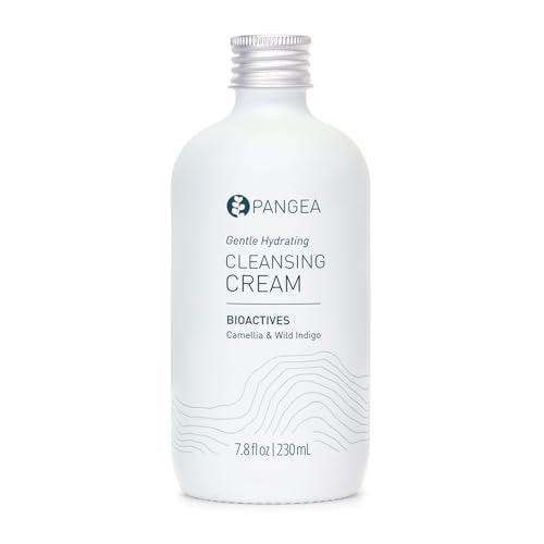 Pangea Organics Face Cleanser - Hydrating Cream, Vegan, Non-Toxic, Glass Bottle - 7.8oz