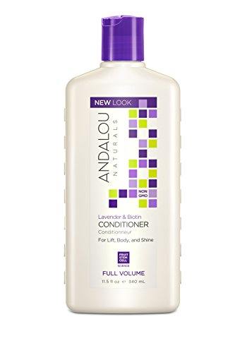 Andalou Naturals Lavender & Biotin Conditioner - Adds Volume, Nourishing Ingredients - 11.5 oz