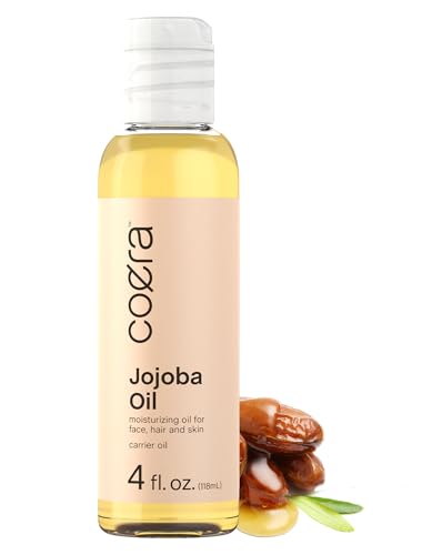 Coera Jojoba Oil - Nourishing Moisturizer for Hair, Skin & Face, Non-GMO & Gluten-Free - 4 fl oz