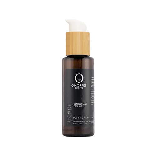 OMORFEE Face Wash & Cleanser - Charcoal Purifying, Hydrating Patchouli & Lavender - 100ml