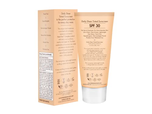 Babo Botanicals Mineral Tinted Sunscreen SPF30 - Non-Greasy, Natural Zinc & Rosehip Oil - 3oz