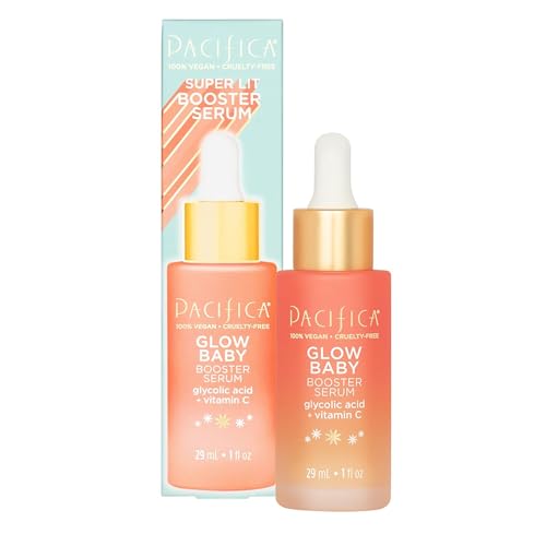 Pacifica Beauty Face Serum - Brightens, Improves Texture, Vegan, Fragrance Free - 1 Fl Oz