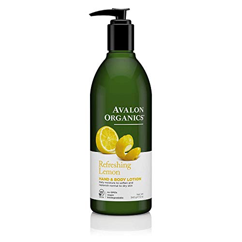 Avalon Organics Body Lotion - Nourishing Hydration, Certified Organic, Refreshing Lemon - 12oz