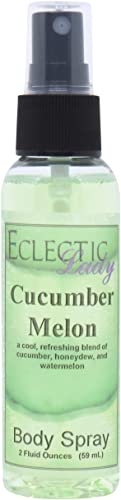 Cucumber Melon Body Mist - Hydrating, Paraben-Free, Handcrafted - 2oz Refreshing Fragrance