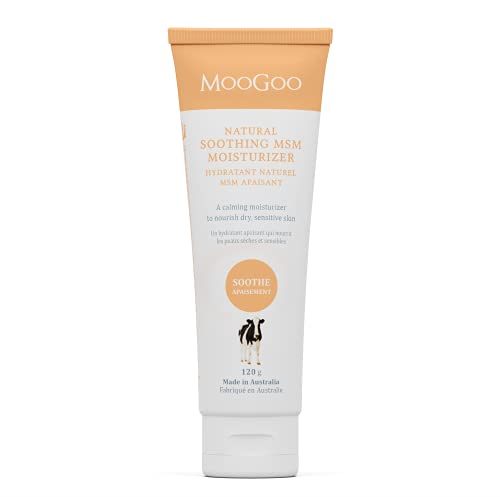 MooGoo Soothing MSM Moisturizer - Calming Lotion for Sensitive Skin, Petroleum & Paraben Free - 8oz