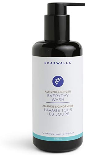 Soapwalla Body Wash - Moisturizing Almond & Ginger, Paraben-Free, 200 ml Miron Glass