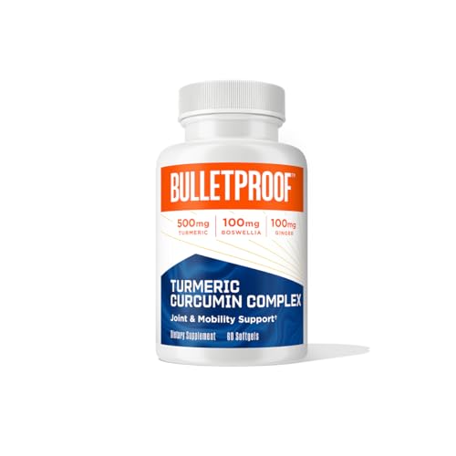 Bulletproof Turmeric Curcumin Complex - Joint & Inflammation Support, Non-GMO, 60 Softgels