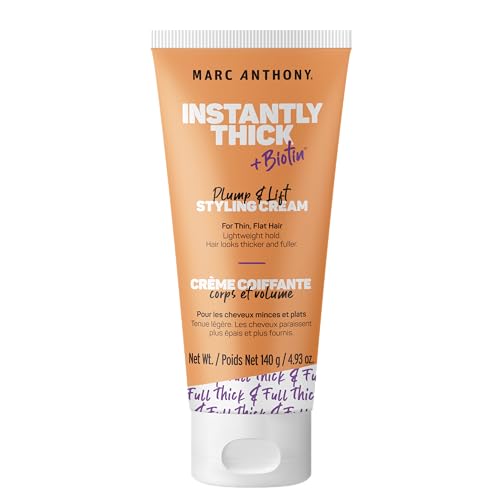 Marc Anthony Hair Styling Cream - Thickens & Strengthens Fine Hair with Biotin - 4.93 oz