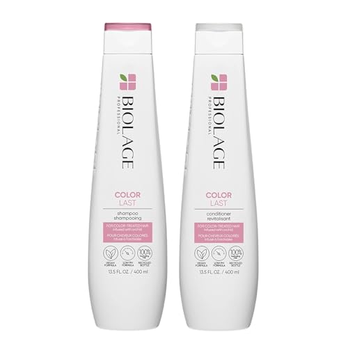 Biolage Color Last Shampoo & Conditioner Set - Prolongs Vibrant Color, Paraben-Free - 33.8oz