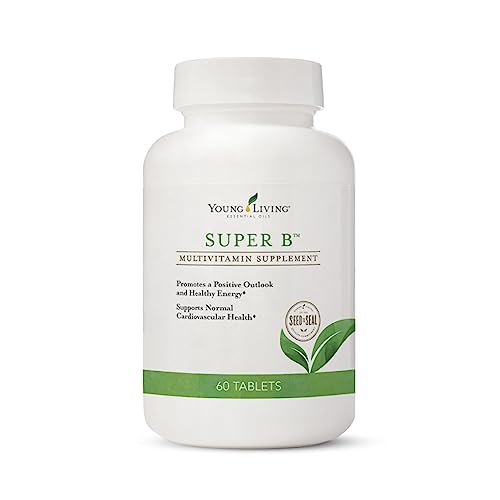 Young Living Super B Multivitamin - Supports Energy, Natural Folate, Essential Oils - 60 Tablets