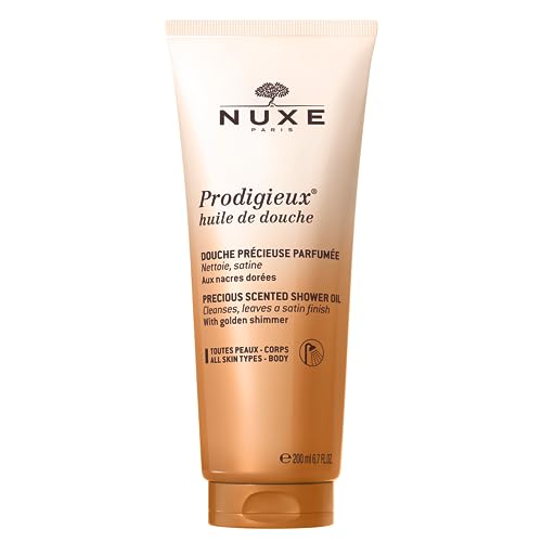 NUXE Prodigieux Body Wash - Nourishing Cleanser with Sweet Almond Oil, Floral Scent - 6.7 Fl Oz