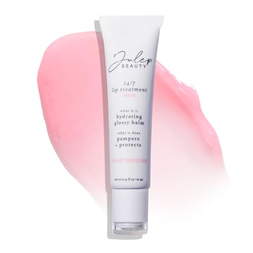 Julep Lip Balm - Hydrating Treatment, Shea Butter & Peptides, Vanilla Mint - Sheer Pink