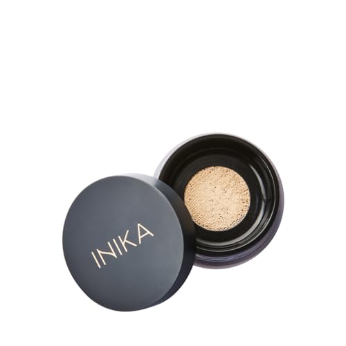 INIKA Organic Mineral Powder Foundation - Buildable Coverage, SPF 25, Vegan, 8g