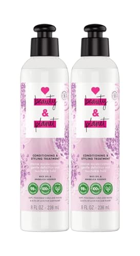 Love Beauty and Planet Conditioner - Enhances Curls & Waves, Nourishing Rice Oil - 8 fl oz, 2 Pack