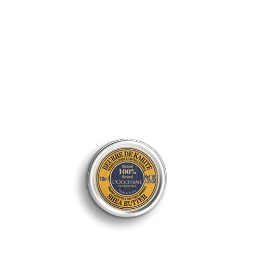 L’OCCITANE Organic-Certified Pure Shea Butter - Nourishing, Softens Skin, Protects Dryness - 0.35 oz