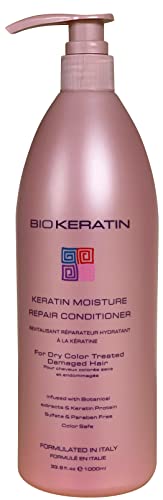 Bio Keratin Conditioner - Moisture Repair for Color-Treated Hair, Botanical Infusion - 12oz