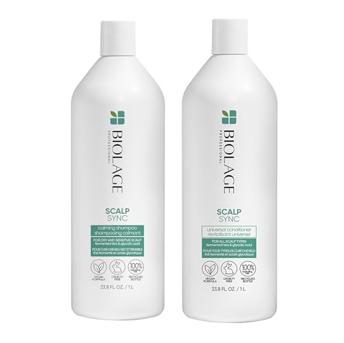 Biolage Scalp Sync Shampoo & Conditioner Set - Hydrates Dry Scalp, Vegan & Cruelty Free - 13.5oz