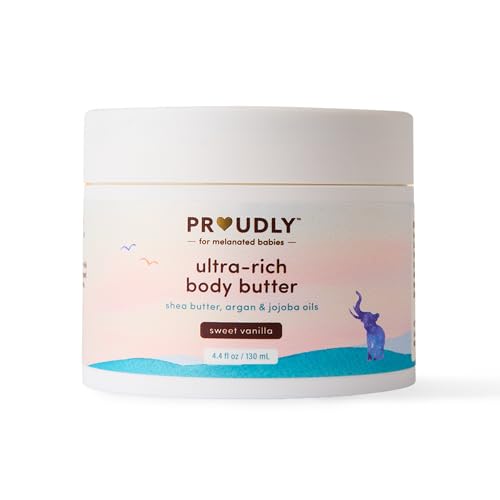 PROUDLY Ultra-Rich Body Butter - Deep Moisture for All Ages, Plant-Based Ingredients - 4.4 oz