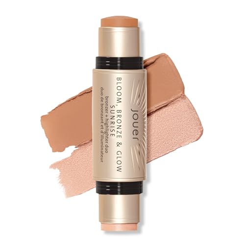 Jouer Bronze & Glow Stick - Hydrating Cream Contour, Vegan Formula with Rose Hip Oil - Sunrise