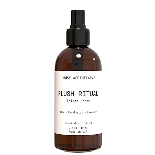 Muse Apothecary Flush Ritual - Aromatic Pre-Poop Spray, Natural Essential Oils - 2 oz